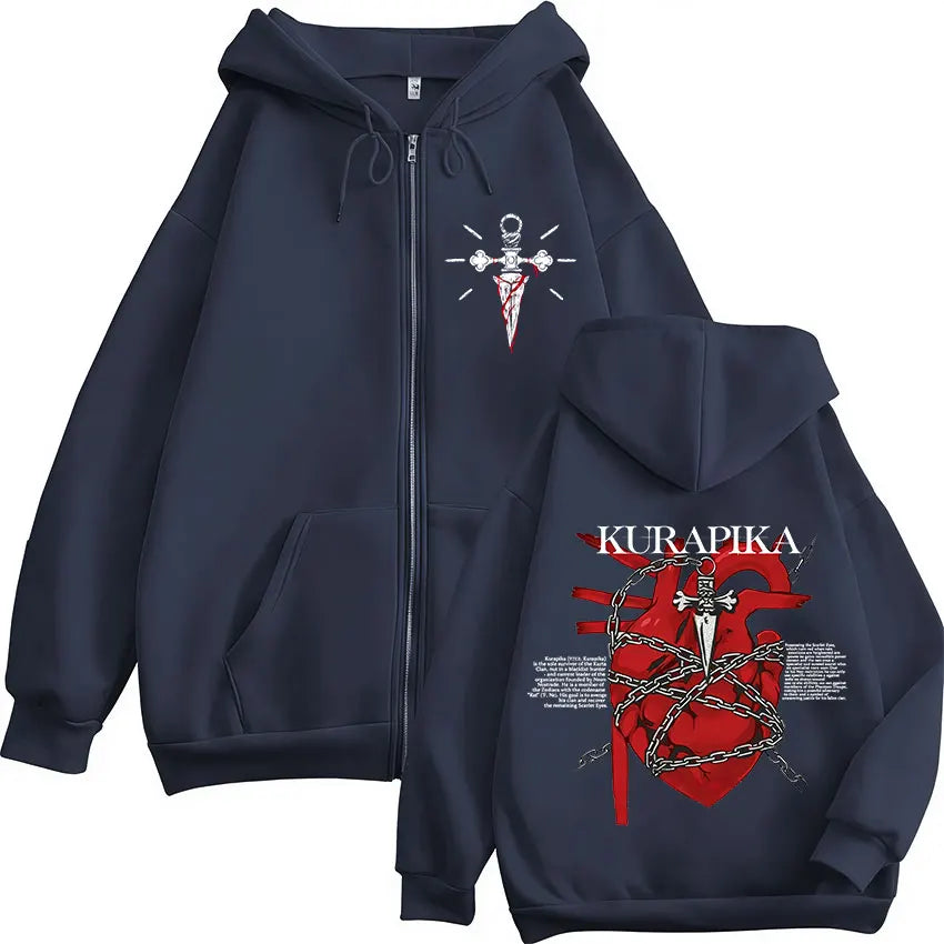 Kurapika Crimson Heart Zip-Up