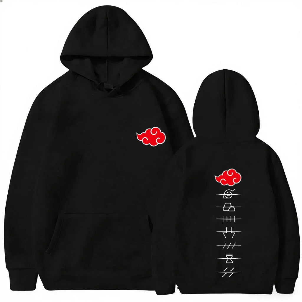 Akatsuki Crimson Cloud Hoodie