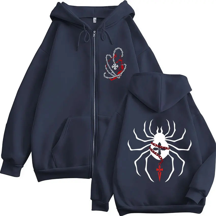 Shizuku Crimson Web Hoodie