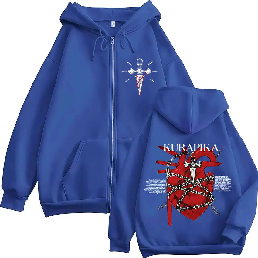 Kurapika Crimson Heart Zip-Up