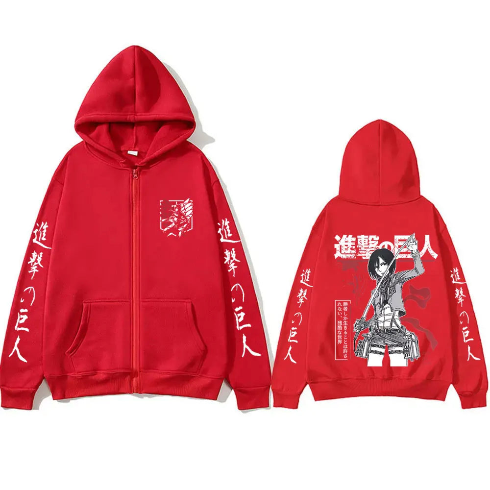 Mikasa Red Scarf Legacy Zip-Up