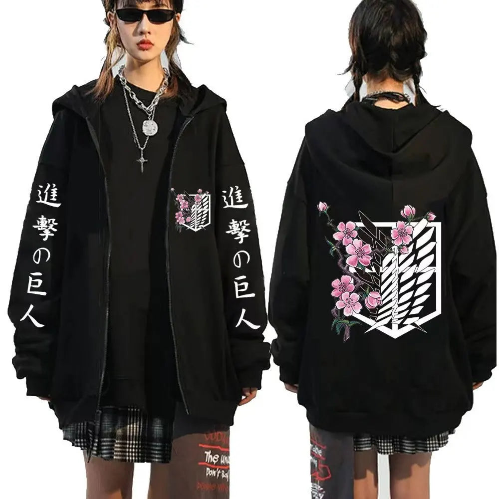 Humanity’s Wings Sakura Zip-Up