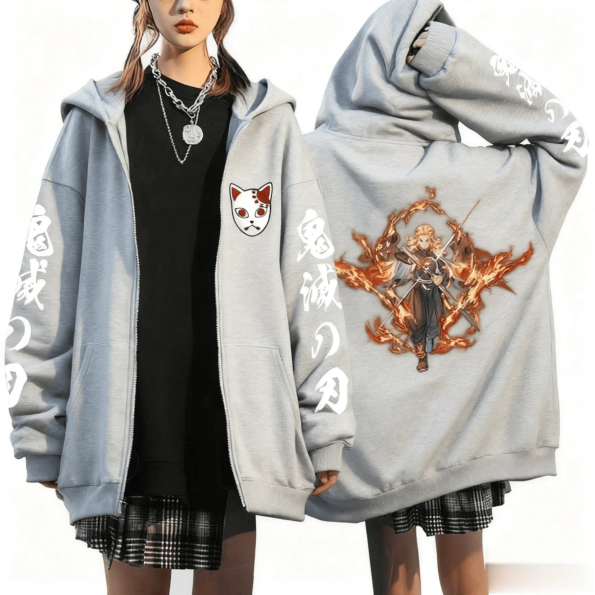 Rengoku Fire Pillar Zip-Up