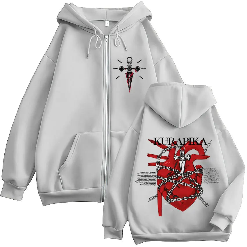 Kurapika Crimson Heart Zip-Up
