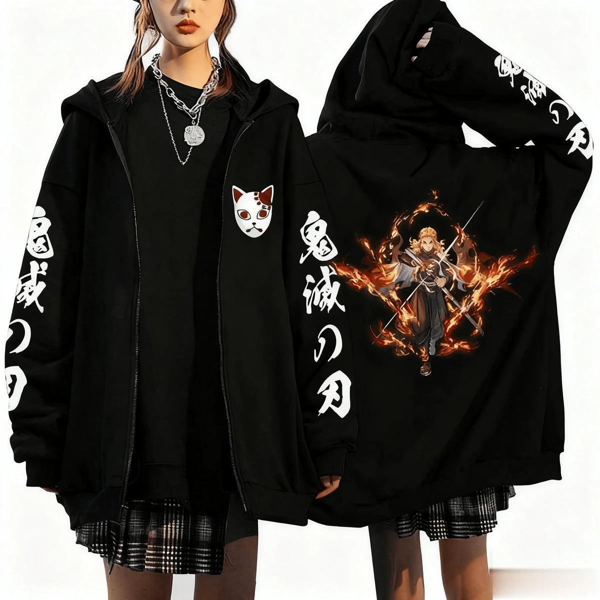 Rengoku Fire Pillar Zip-Up