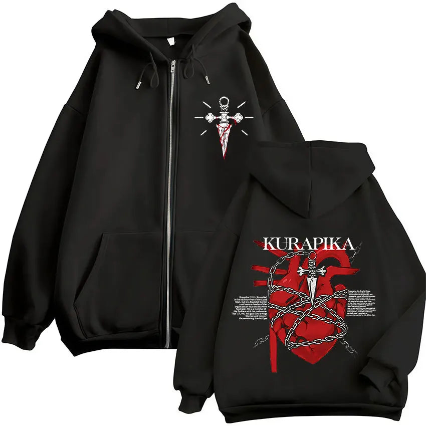 Kurapika Crimson Heart Zip-Up