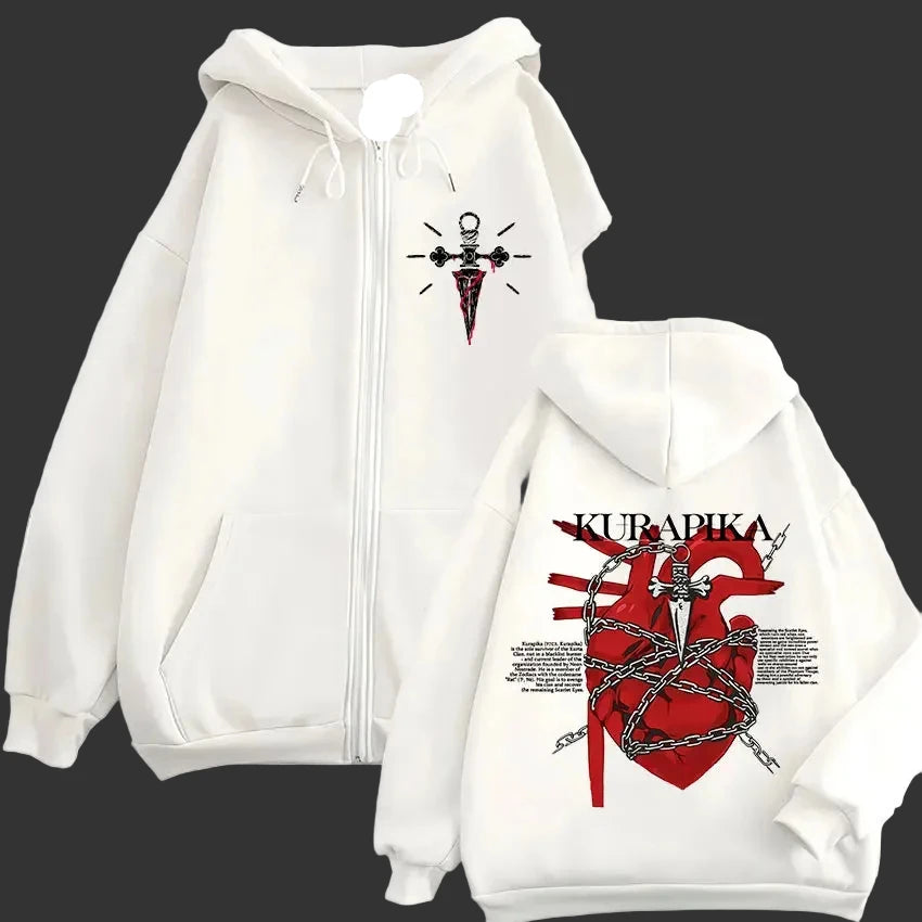 Kurapika Crimson Heart Zip-Up