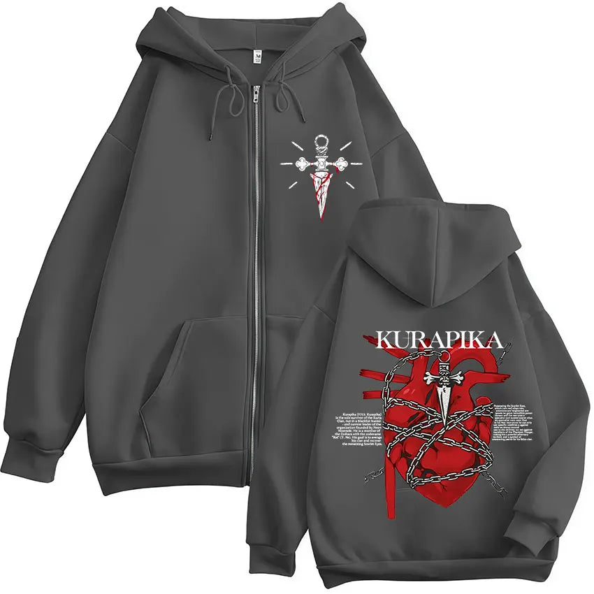 Kurapika Crimson Heart Zip-Up