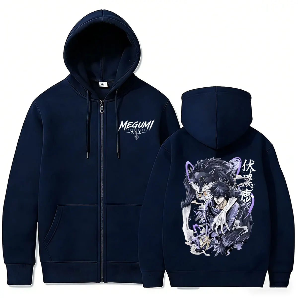 Megumi Fushiguro Streetwear Zip-Up