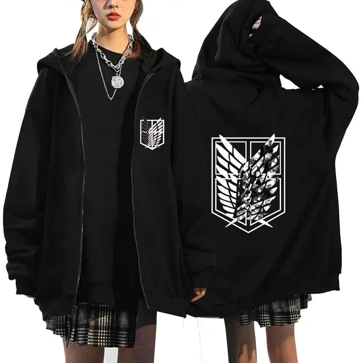 Humanity’s Wings Sakura Zip-Up